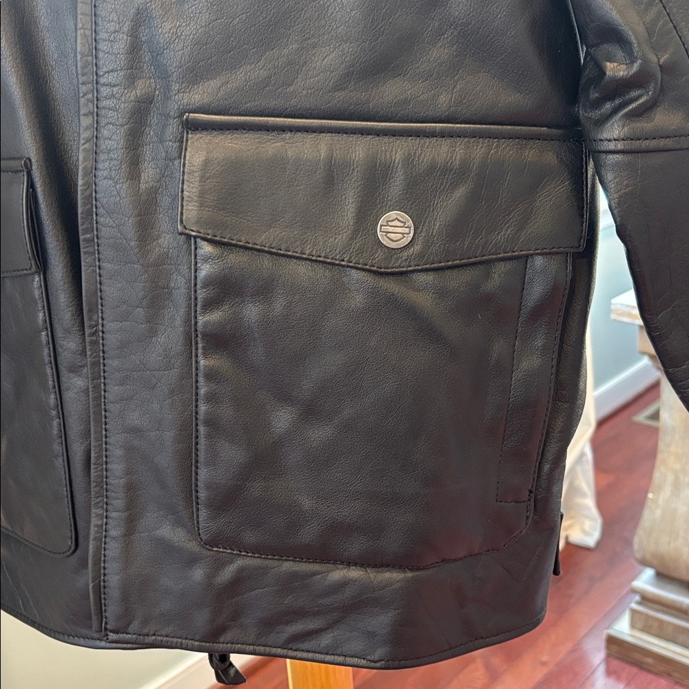 NWT Harley-Davidson Mens Layering System Captains Leather Jacket Size XL 98022 - Picture 4 of 16